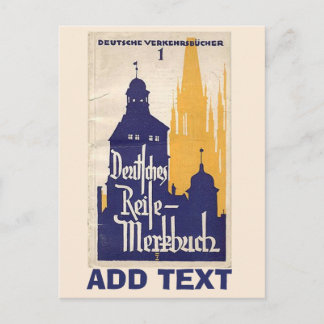 Vintage German , edit text Postcard