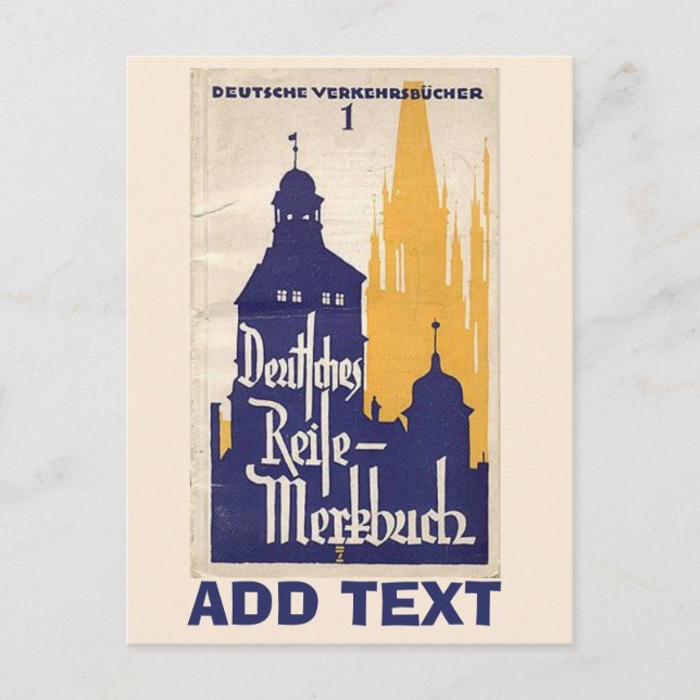 Vintage German , edit text Postcard (Front)