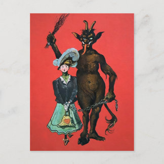 Vintage German Krampus Postcard