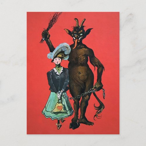 Vintage German Krampus Postcard