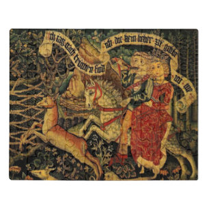Vintage German Medieval Renaissance Love Hunting Jigsaw Puzzle