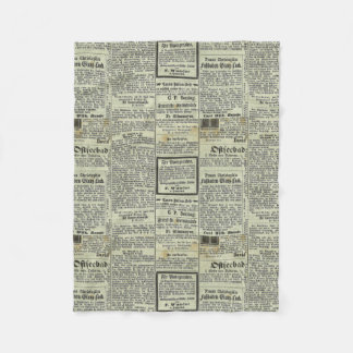 Vintage German newspaper blanket
