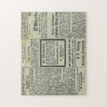 Vintage German newspaper puzzle