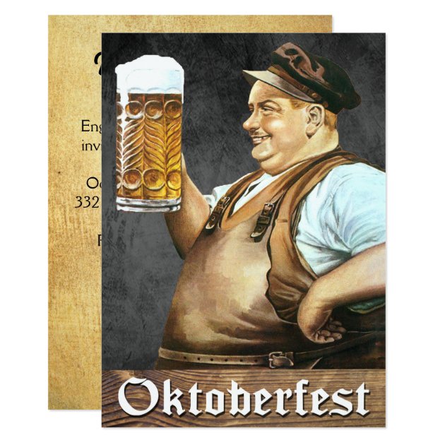 Vintage German Oktoberfest Invitation