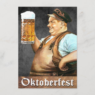 Vintage German Oktoberfest Invitation