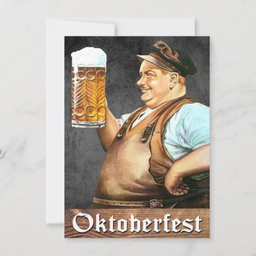 Vintage German Oktoberfest Invitation