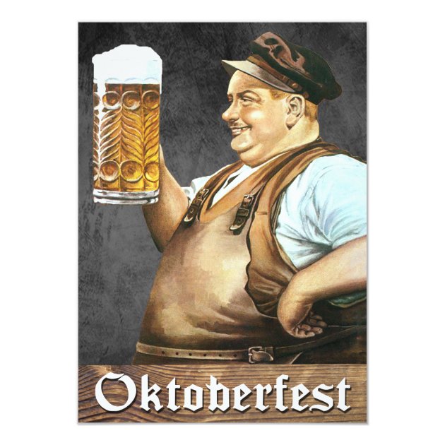 Vintage German Oktoberfest Invitation