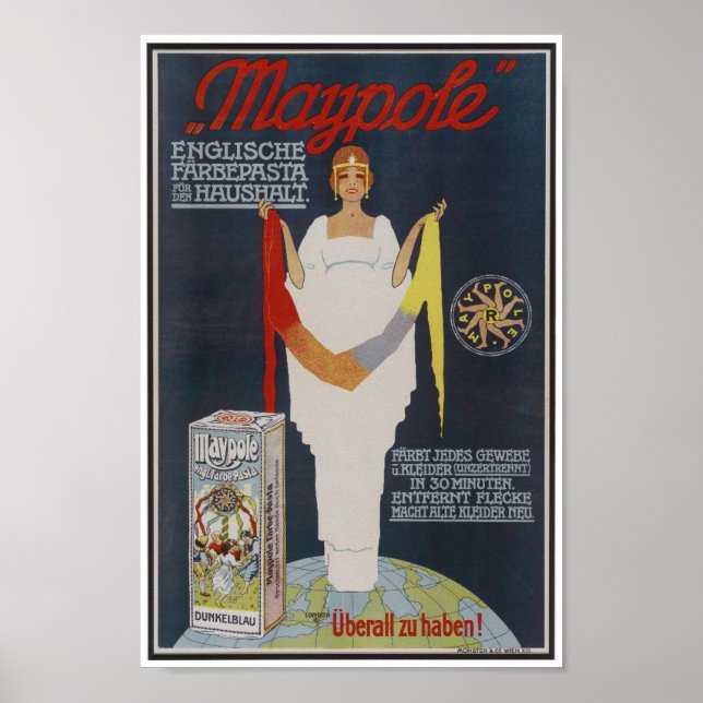 Vintage German Pasta Advertising Poster (Front)