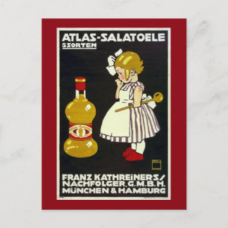 Vintage German Salad Oil Ad Postcard