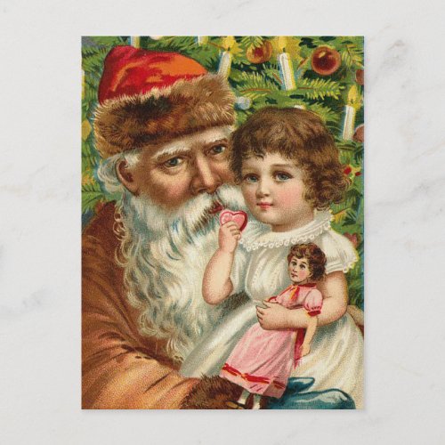 Vintage German Santa Postcard