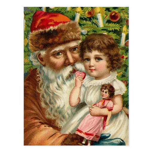 Vintage German Santa Postcard | Zazzle