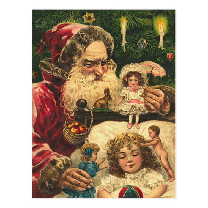 Vintage German Santa Postcard