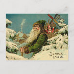 Vintage German Santa Postcard at Zazzle