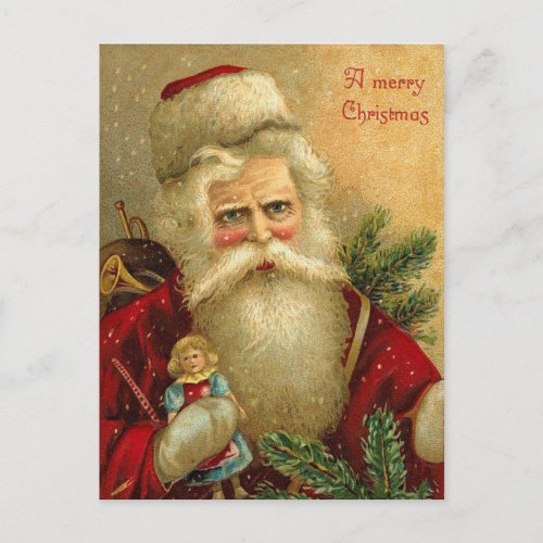 Vintage German Santa Postcard