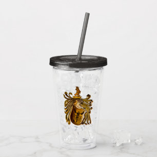 Vintage German Scorpio Coat of Arms Acrylic Tumbler