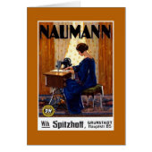 Vintage German sewing machine advertising (Front)