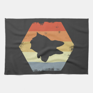 Vintage German Shepherd Kitchen Towel