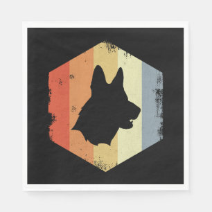 Vintage German Shepherd Napkins