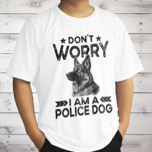 Vintage German Shepherd Police Dog Owner Funny T-Shirt