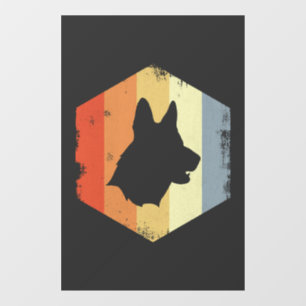 Vintage German Shepherd Window Cling