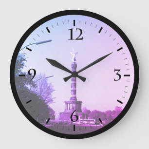 Vintage Germany Berlin 17th June Street Large Clock