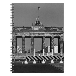 Vintage Germany Berlin Brandenburg Gate 1970 Notebook