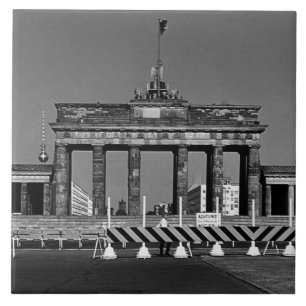 Vintage Germany Berlin Brandenburg Gate Ceramic Tile