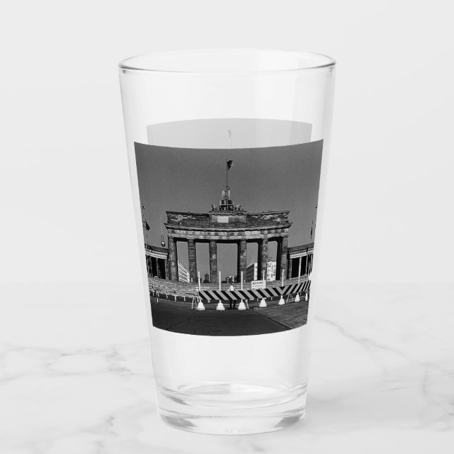 Vintage Germany Berlin Brandenburg Gate Glass (Front)