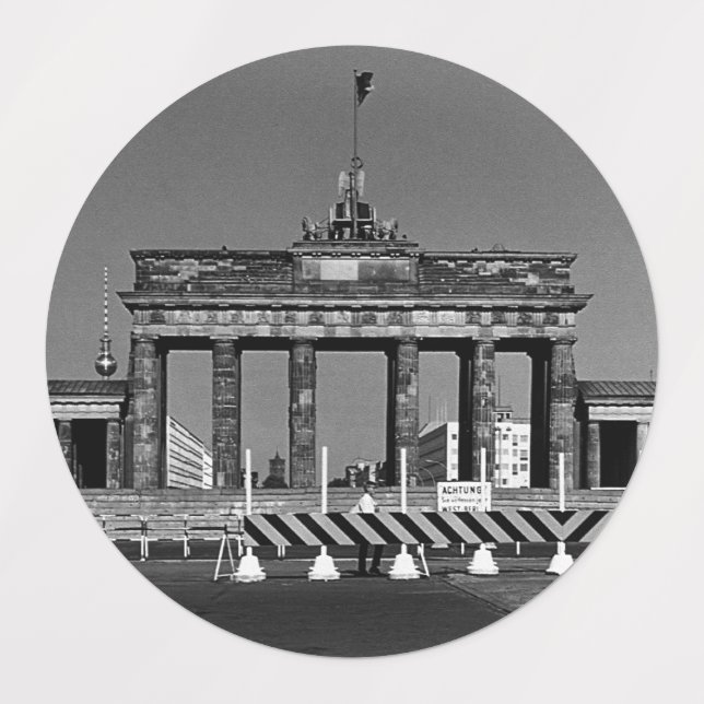 Vintage Germany Berlin Brandenburg Gate Labels (Design 1)