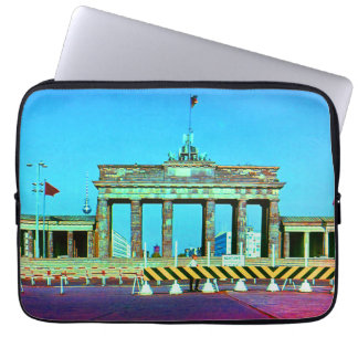 Vintage Germany Berlin Brandenburg Gate Laptop Sleeve