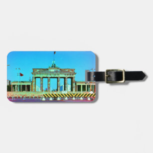 Vintage Germany Berlin Brandenburg Gate Luggage Tag