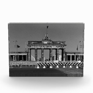 Vintage Germany Berlin Brandenburg Gate Photo Block