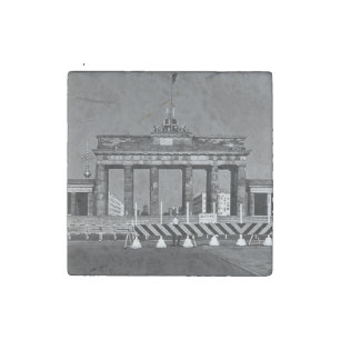 Vintage Germany Berlin Brandenburg Gate Stone Magnet