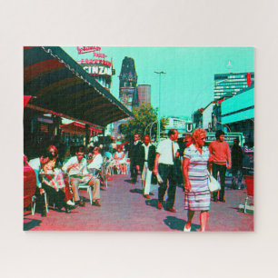 Vintage Germany Berlin kurfürstendamm avenue Jigsaw Puzzle