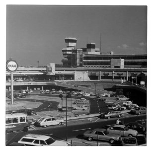 Vintage Germany Berlin The Tegel Airport Ceramic Tile