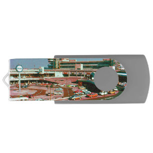 Vintage Germany Berlin The Tegel Airport Flash Drive