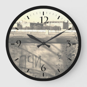 Vintage Germany Berlin wall Large Clock