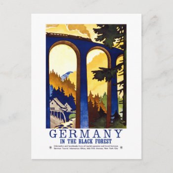 Vintage Germany Black Forest Art Postcard by Zazilicious at Zazzle