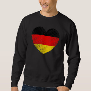 Vintage Germany German Flag Pride Support German Sweatshirt