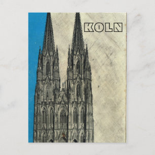 Vintage Germany, Koln Cathedral Postcard