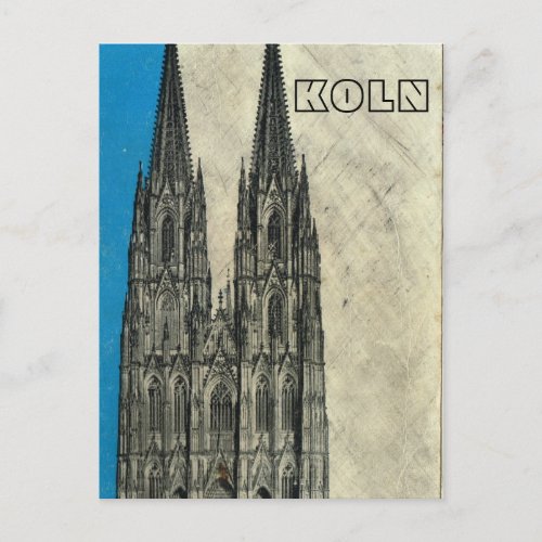 Vintage Germany  Koln Cathedral Postcard