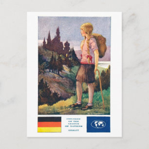 Vintage Germany League of Nations Postcard