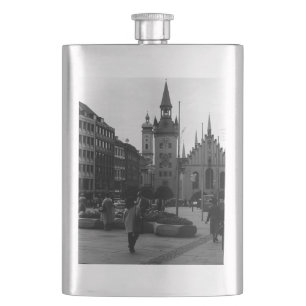 Vintage Germany Munich Church Marienplatz Flask