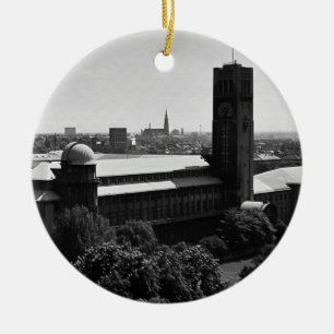 Vintage Germany Munich Deutsch Museum Ceramic Ornament