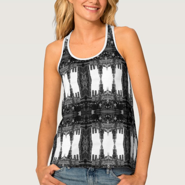 Vintage Germany Munich Frauenkirche Frauenplatz Po Tank Top (Front)