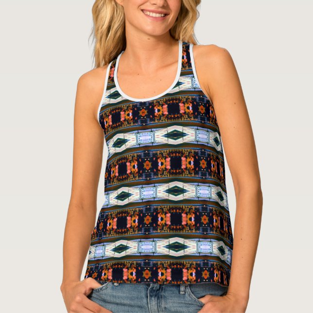 Vintage Germany Munich Station Marienplatz Tank Top (Front)