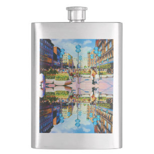 Vintage Germany Munich Towngate Karistor Flask