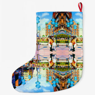 Vintage Germany Munich Towngate Karistor Large Christmas Stocking