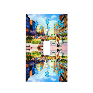 Vintage Germany Munich Towngate Karistor Light Switch Cover