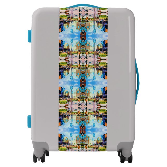 Vintage Germany Munich Towngate Karistor Luggage (Front)